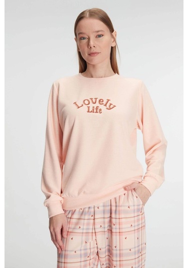 Pamuklu Kışlık Uzun Kol Kadın Pijama Takım SOMON