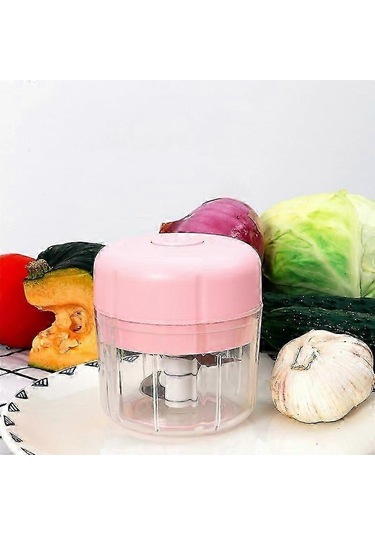 Kablosuz Elektrikli Mini Sarımsak Doğrayıcı, Taşınabilir Gıda Ble Çok Renkli
