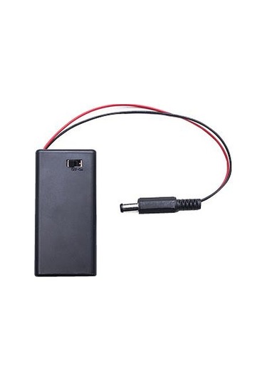 9V Pil Yuvası Kutulu ve Anahtarlı