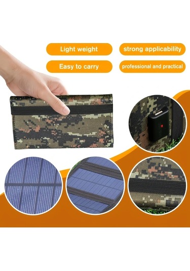 Xuweiwei 35w Çiçek Rengi Güneş Paneli Taşınabilir Katlanabilir Usb Şarj Cihazı Kamp İçin Çok Amaçlı Mobil Fan Şarj Cihazı Fotovoltaik