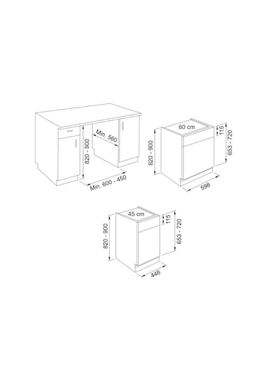 Franke FDWS 614 D8P DOS E 8 Programlı 14 Kişilik Ankastre Bulaşık Makinesi