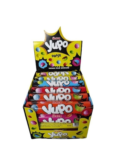 Yuppo Bonibon Silindir Renkli Draje (24 Adet)