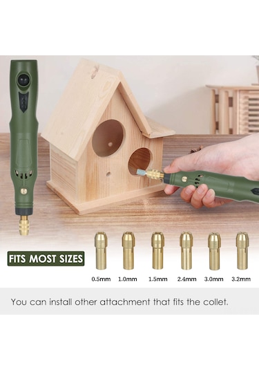 Reedark Usb Şarjlı 15000rpm Döner Alet Seti - Ahşap Oyma, Takı Yapımı Ve Dıy Projeleri İçin Çok Amaçlı