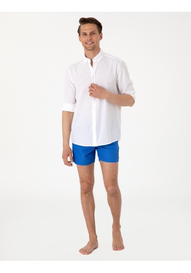 Pierre Cardin Erkek Saks Deniz Şortu 50307983-vr045 Saks