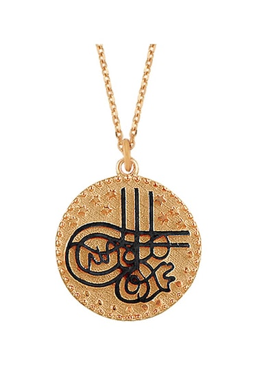 Rose Altın Tuğra Madalyon Kolye As1443Klr2 Altınsepeti