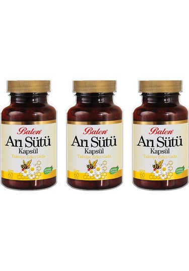 Balen Arı Sütü Kapsül 375 Mg 60 Kapsül 3 Adet