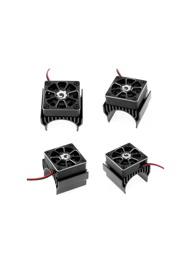 Dianziye Traxxas Trx-4/trx-6 G63 1/10 Arazi Aracı İçin Bjm347 Motor Soğutucu Fanı - Siyah 4.8-11.1v