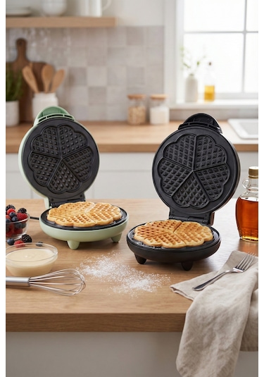 Premier PWM 215 1200 W Yapışmaz Plakalı Waffle Makinesi