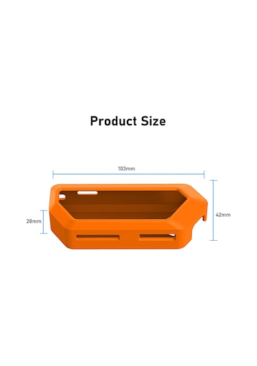 For Flipper Zero Electronic Pet Silicone Full-cover Protective Case Orange