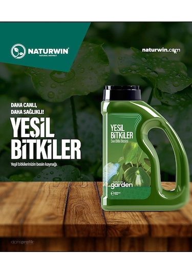 Naturwin Garden Yeşil Bitkiler Bitki Besini Vitamin 600 ML
