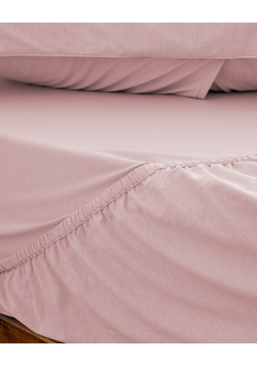 Madame Coco İlus Bambu Tek Kişilik Comforter Set - Pudra Pudra