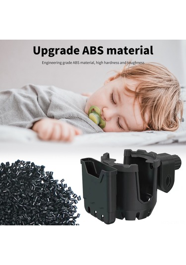 Ranyeek 2合1 Abs+lastik Bardak Tutucu Telefon Tutuculu 360 Döner 2-4.5cm Boru Çapı İçin Motosiklet, Bisiklet, Kaykay Uyumlu Yeşil