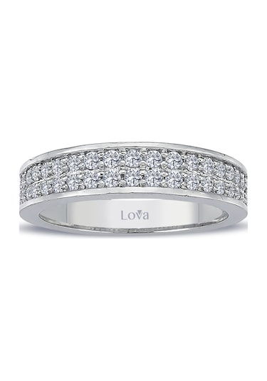 Lova 0,47 Karat Pırlanta Yarımtur Yüzük - 1010214