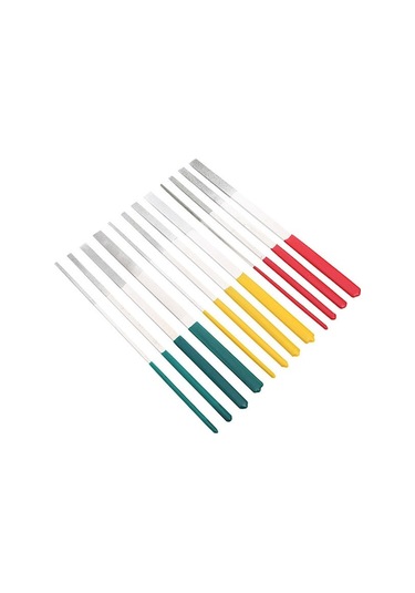 12'li Elmas Zımpara Seti - 2-8mm Genişlikler, Ahşap/metal/çelik İşleme, Pürüzsüz Zımparalama 180-320 Tane