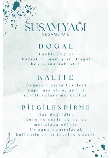 Beauty Voice Katkısız Susam + Keten Tohumu Yağı 2'li