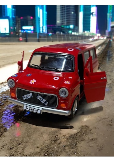 Metal Çek Bırak Çiçek Abbas Minibüs 1/36 Ölçek Diğer
