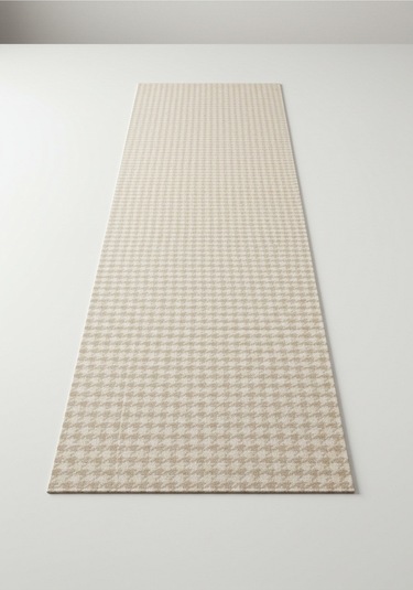 Krem Beyaz Kazayağı Şık Masa Runnerı 50x150 Cm Modern Ve Zarif Masa Örtüsü Runner Krem Beyaz Kazayağı