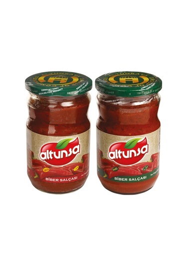 Altunsa Acı Biber Salçası + Tatlı Biber Salçası 2 x 650 G