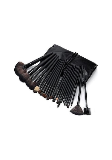 Fontenay 24'lü Profesyonel Makyaj Fırça Seti Siyah