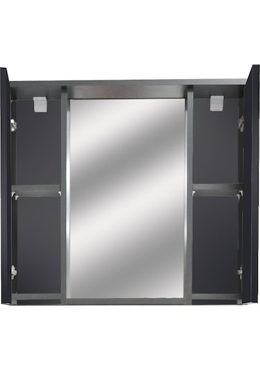 Karen Banyo Arya Banyo Dolabi Seti 80 Cm, Mat Antrasit Çok Renkli