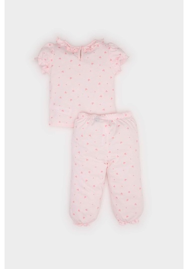 DeFacto Kız Bebek Disney Prenses Pijama Takımı Kısa Kollu Penye Üst Beli Lastikli Uzun Alt E1546A525SMPN436 Pembe DeFacto Kız Bebek Disney Prenses Pijama Takımı Kısa Kollu Penye Üst Beli Lastikli Uzun Alt E1546A525SMPN436 Pembe