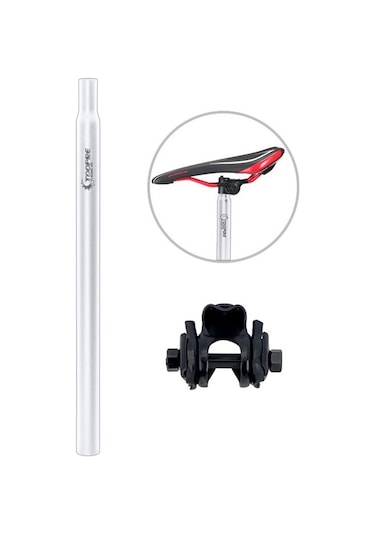 Fochsia Hafif Seatpost Rijit Kelepçe Uzun Sabit Dişli Koltuk Post Çubuk 27.2x350mm Altın