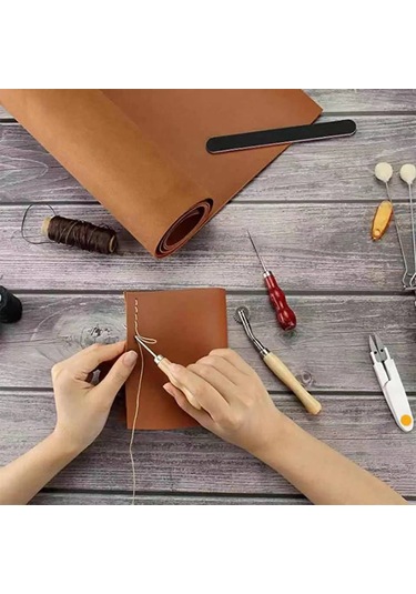 28 Adet Zanaat Deri Alet Takımı Dıy Deri Dikiş Dikiş E17828-28