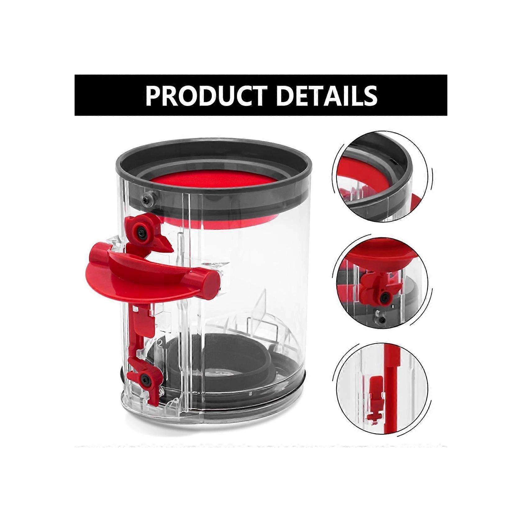 V12 Slim Elektrikli Süpürge Haznesi Ve Yedek Toz Toplayıcı Robot Elektrikli Süpürge İçin Toz Haznesi