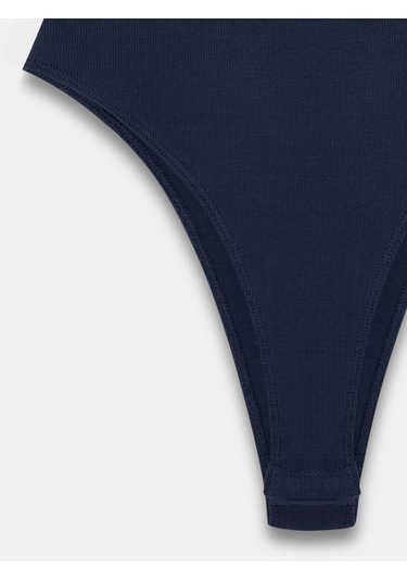 Dilvin 21053 Askılı Bodysuit-k.lacivert