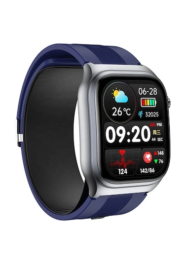 Spovan Electro Air Basınçlı Tansiyon Kan Şeker Ölçer Akıllı Saat (Distribütör Garantili)