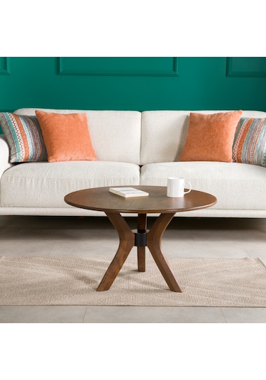 Furnirem Yuvarlak Orta Sehpa 60 Cm Ceviz