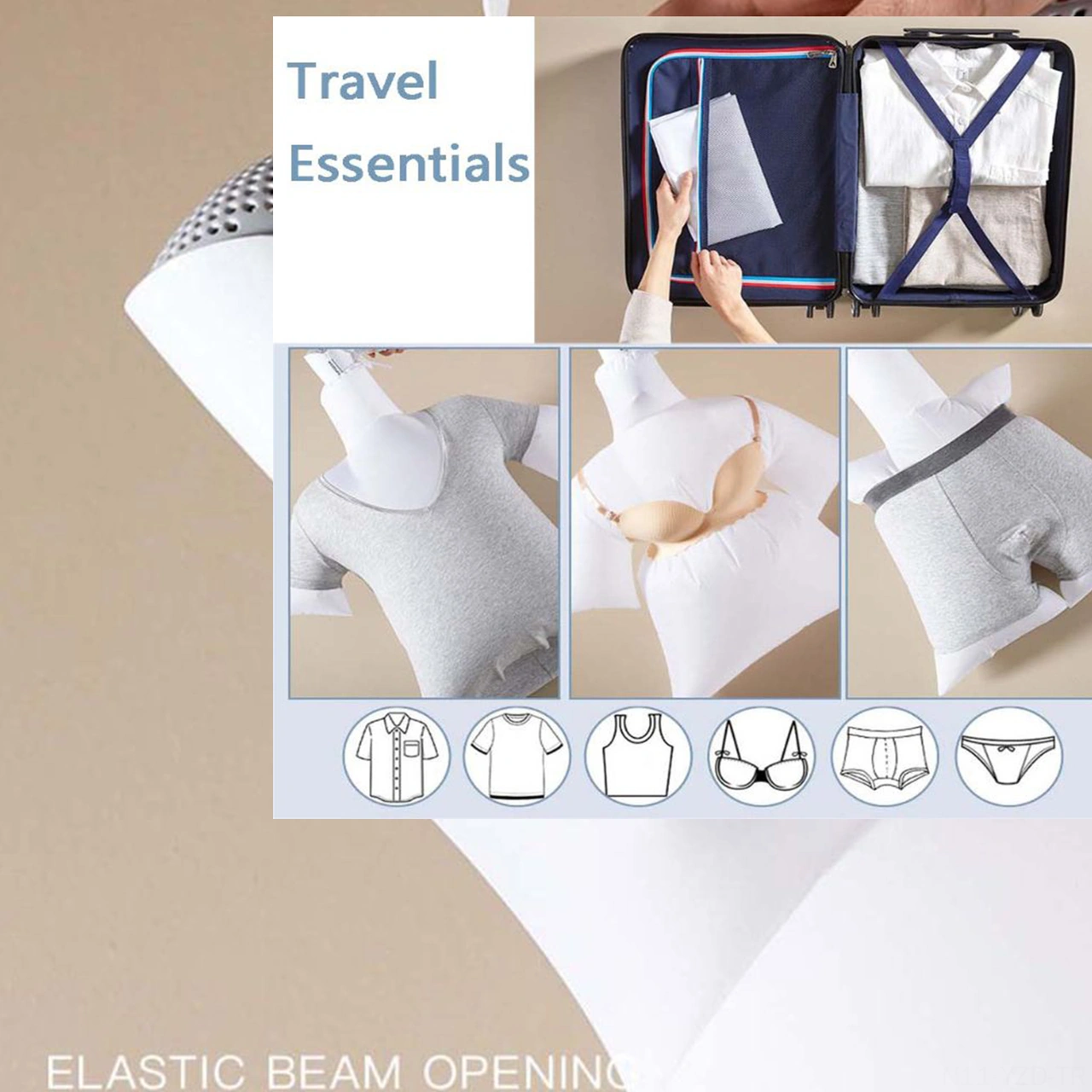 Yuntech01 2 Adet Çok Amaçlı Kurutma Çantası - 6 Dakikada Hızlı Kurutma, Folding Tasarım, Ev Ve Seyahat İçin Elbise/iç Giyim Uygun Şeffaf