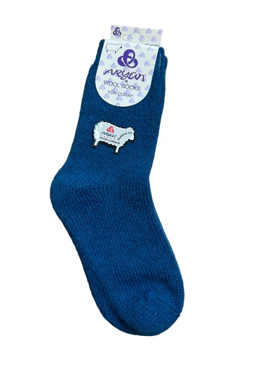 Aryün Çocuk Rengarenk Yün Çorap 6 Çift Renkli