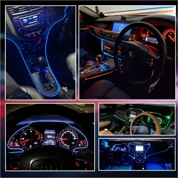 Trendooze 118.11 İnç Kırmızı Usb Led İç Aydınlatma Şeridi Araç Dekorasyonu İşık