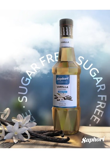 Saphori Şekersiz Vanilya Aromalı Kokteyl Şurubu Şekersiz Vanilya Şurubu 700 Ml