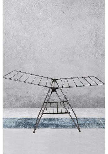 Digithome Katlanabilir Çamaşır Kurutma Askısı Çamaşırlık - Gri