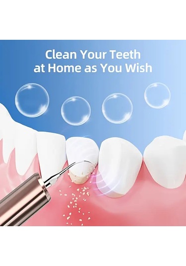 Willowhaven Siyah Elektrikli Diş Temizleyici Diş Plak Tartar Temizleme Ev Seyahat Seti