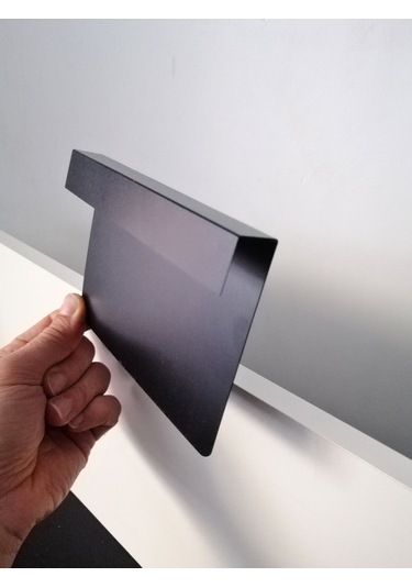 10 Adet Silinebilir Karatahta Siyah Etiket 14 x 10 CM Ahşap Raflara