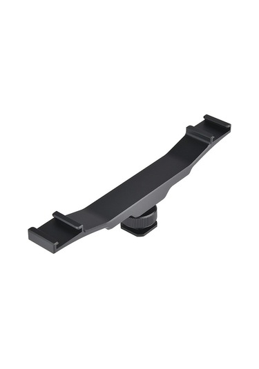 Dslr için Flaş Bracket İki Girişli Flaş- Led- Mikrofon Tutucu