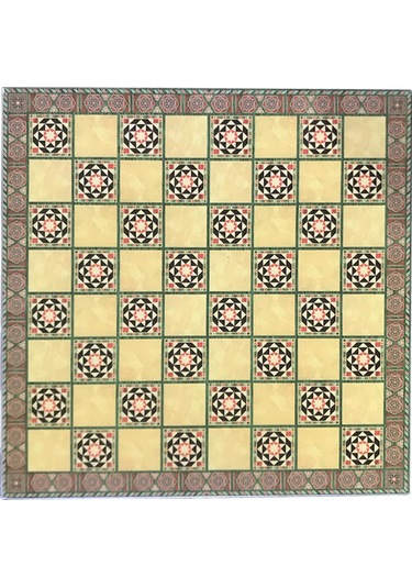 Satranç Tahtası Sarı Sedefli Küçük Boy