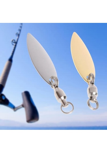 PROFISHER 5 Adet Gold Fırdöndülü Metal Kaşık 1,1 gr 3,7 cm