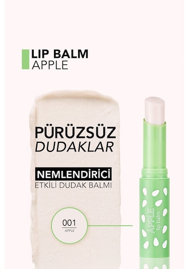 Flormar Lip Balm Meyve Kokulu Dudak Nemlendiricisi 001 Apple