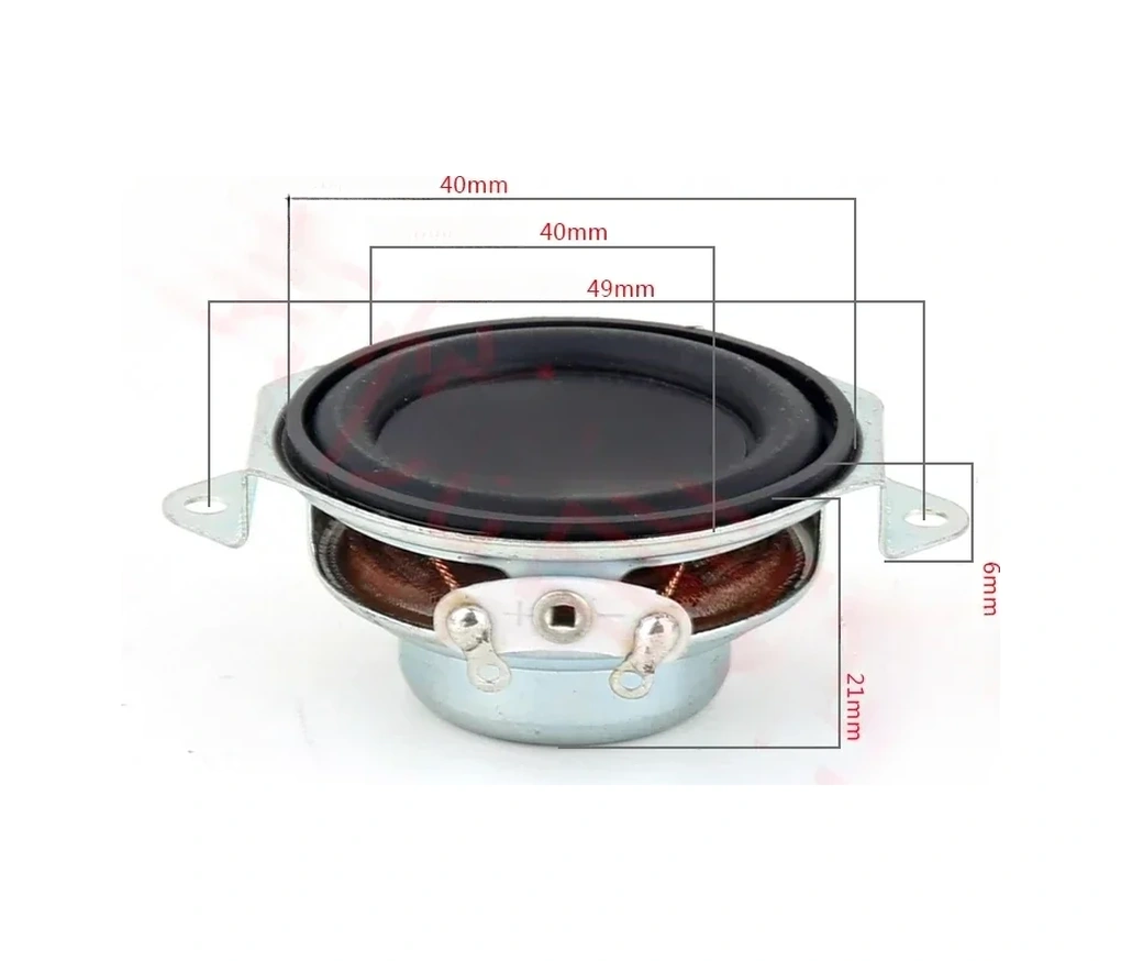 Conventions1 2 Adet 1.5 İnç Tam Aralık Ses Hoparlörü 40mm 4 Ohm