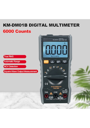Springsun Km-dm01b Akıllı Multimetre: 6000 Gösterge Otomatik Aralık, Ncv Temasız Voltaj