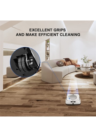 Sointeresting Irobot Braava Jet M6 6110 6012 6112 6113 İçin Kaymayan Yedek Tekerlek Lastikleri Ultimate Robot Mop