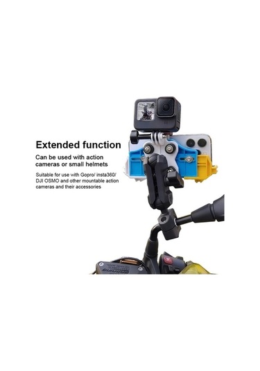 Wondernest Motoslg Yengeç Motosiklet Telefon Kelepçe Braketi O-tipi Sarı Mavi Beyaz Aksesuar Sarı Mavi Beyaz