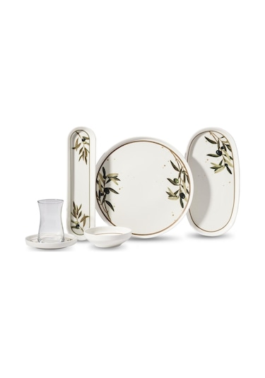 Korkmaz Luna Collection 25 Parça Kahvaltı Takımı A8700-2 Beyaz