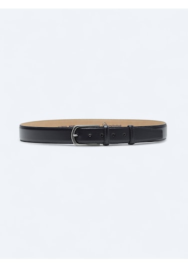 Kip Lacivert %100 Deri Kemer Lacivert