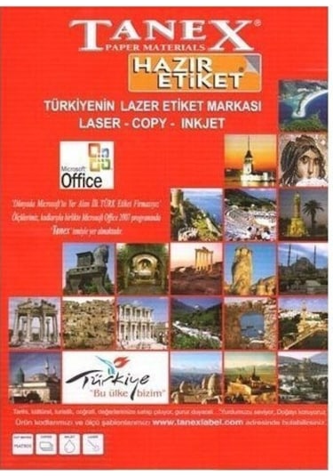 Tanex Tw-2312 Etiket 70 x 70Mm