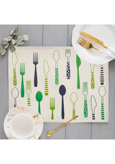Yemek Placemat Keten Masa Matı Çocuk Sofra Takımı Karikatür Yemek Masası Disk Pedleri Bardak Altlığı Peçete Tabak Bar Mutfak Yer Örtüsü Le1140, 1 Adet 32x45cm Diğer